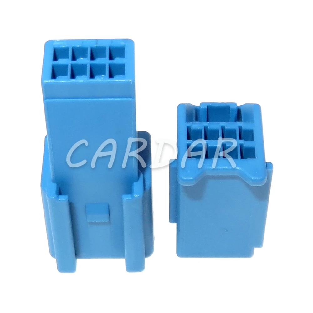 1 Set 8 Pin Blue Car Unsealed Connector Automobile Male Female Plastic Housing Wire Socket AC Assembly 6098-6522