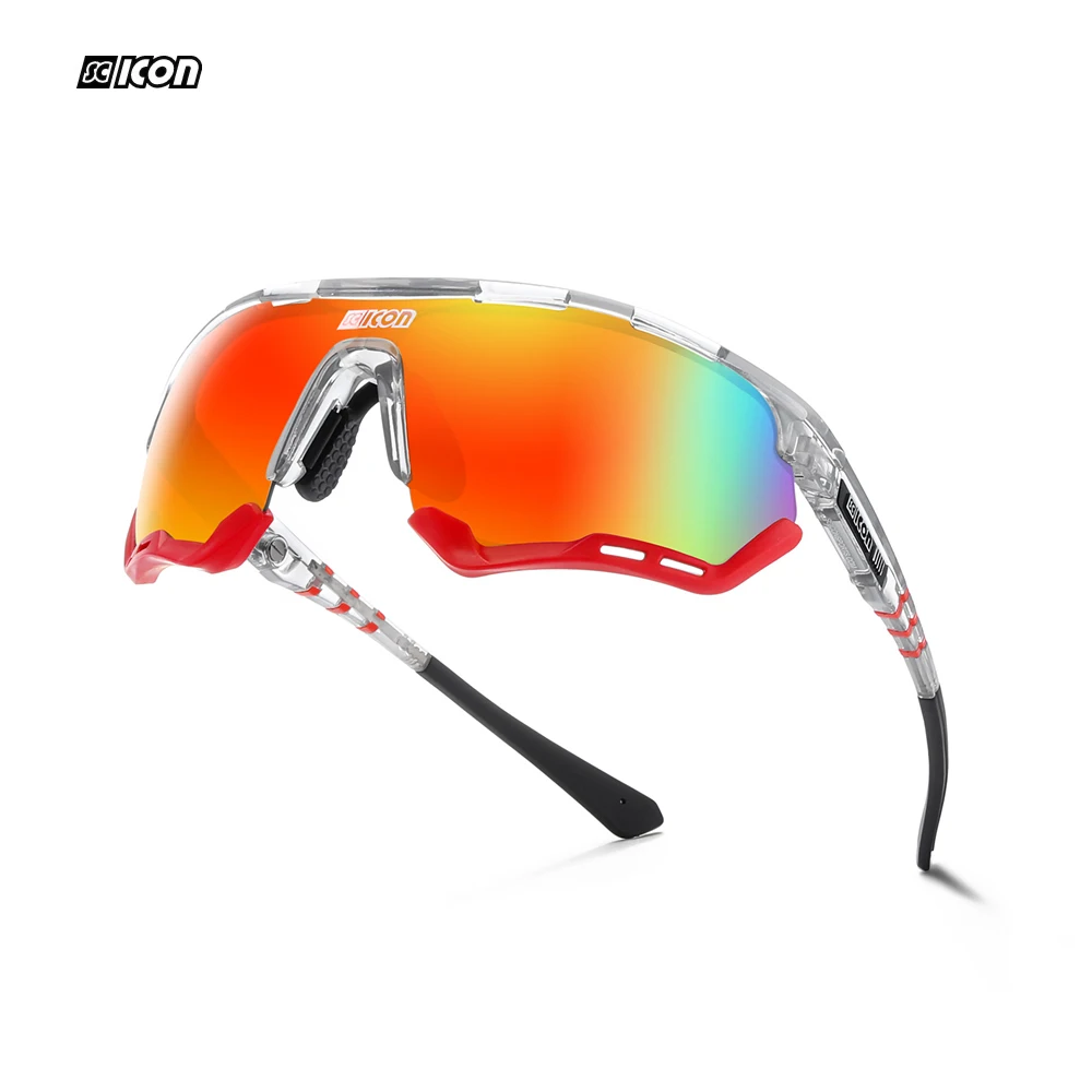 Aerotech Sport Performance Sunglasses Men Polarized Lens Of 1.2mm Thickness Exchangeable Nose Pads And Frame TR90 Material