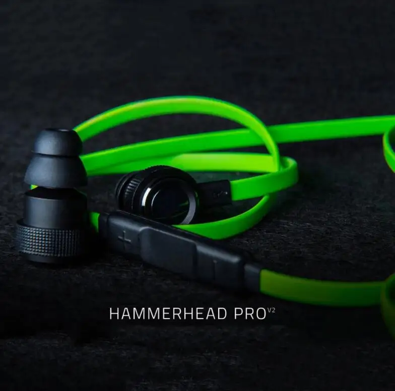 Mới Hammerhead Pro V2 Tai Nghe Chụp Tai Kèm Mic Tai Nghe Game Thủ Thể Thao Tai Nghe Có Dây Tai Nghe Nhét Tai 3.5Mm Cho Tai Nghe Razer Hammerhead V2 pro Casque