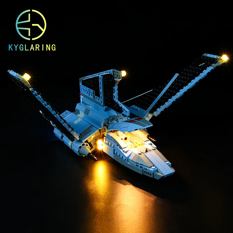 

Kyglaring Led Lighting Set DIY Toys For Star Clone Fighting 75314 The Bad Batch Attack Shuttle (Not Included Building Blocks)