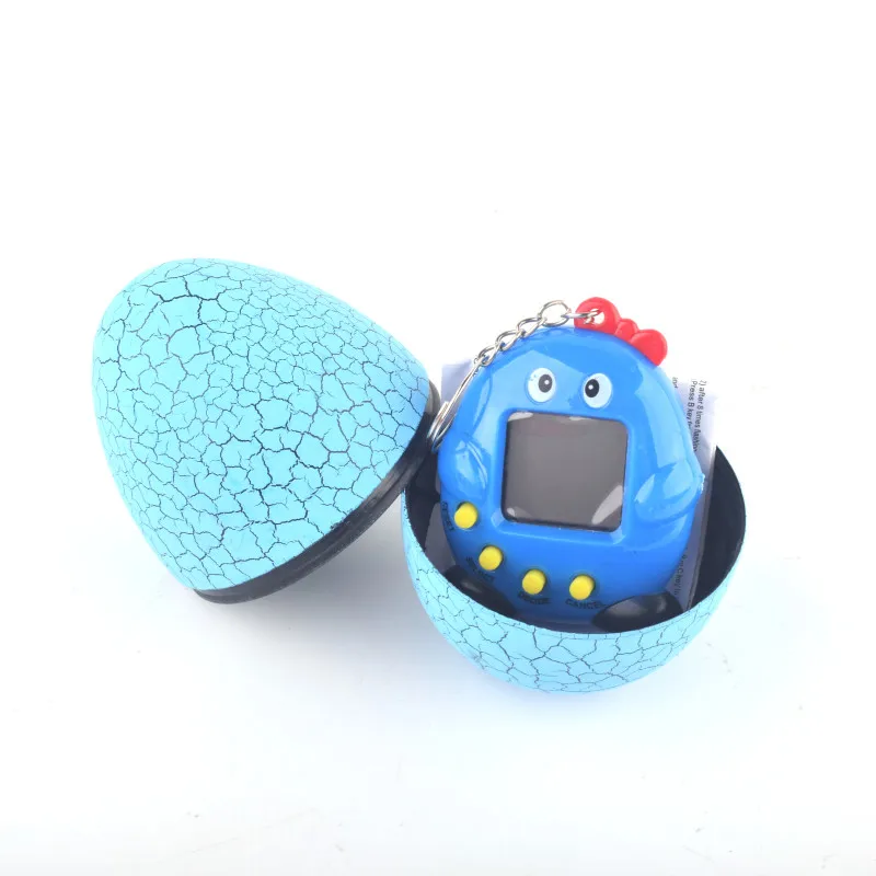 Geknackt Dinosaurier Ei Multicolor Virtuelle Netzwerk Digital Haustier Spiel Spielzeug Tamagotchi 90S Mini Elektronische Pet Weihnachten Geschenk