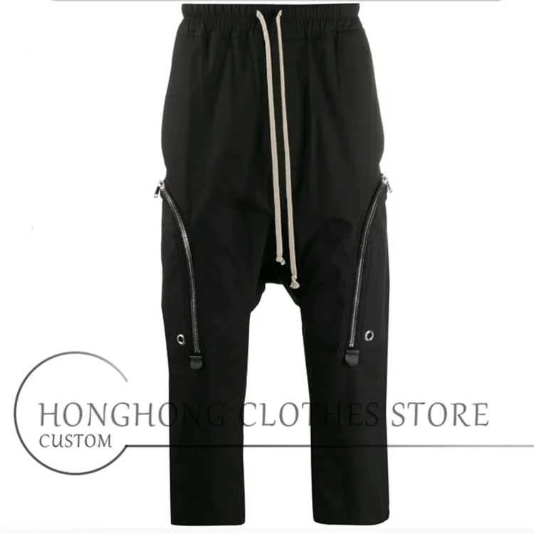 New male fashion trend loose seven minutes pants fashion straight leg low leg pants summer casual pants M-6XL!