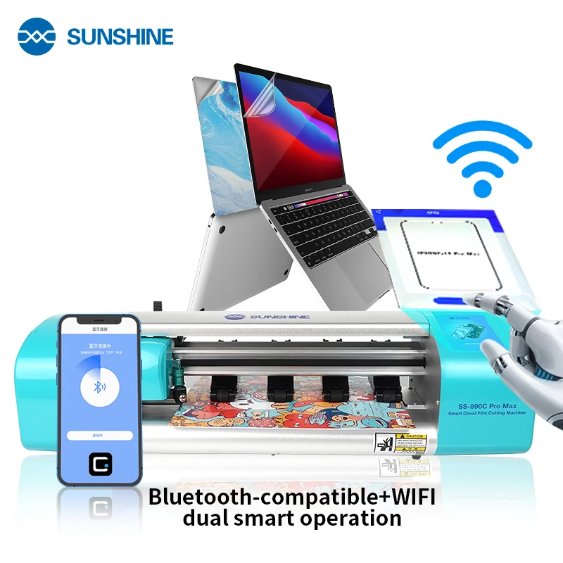 SUNSHINE SS-890c Pro Max macchina da taglio intelligente automatica flessibile Hydrogel Film per macchina utensile taglierina schermo pellicola protettiva