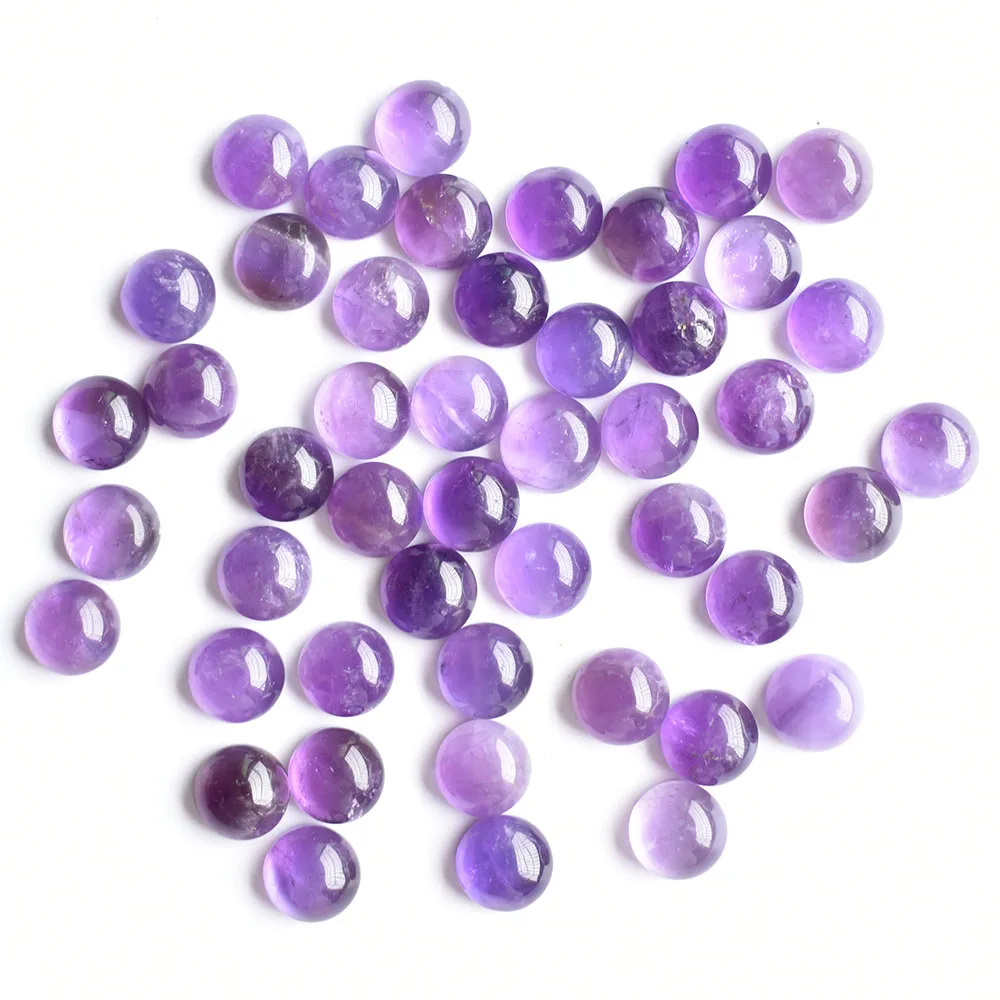 

Wholesale 50pcs/lot 8mm fashion good quality Natural stone round cab cabochon beads for jewelry Accessories free shipping