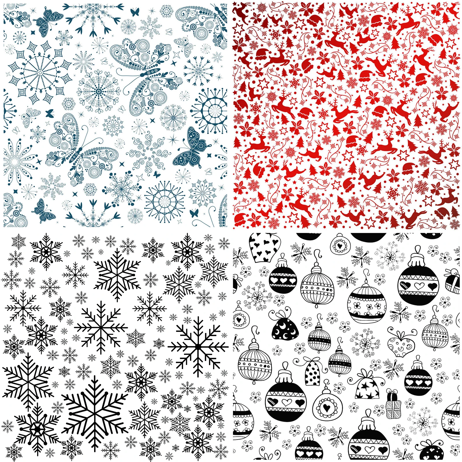 Christmas Decoration Seamless Pattern Clear Stamps/Seal For DIY Scrapbooking Card Making Album Decorative Silicone Stamp Craft