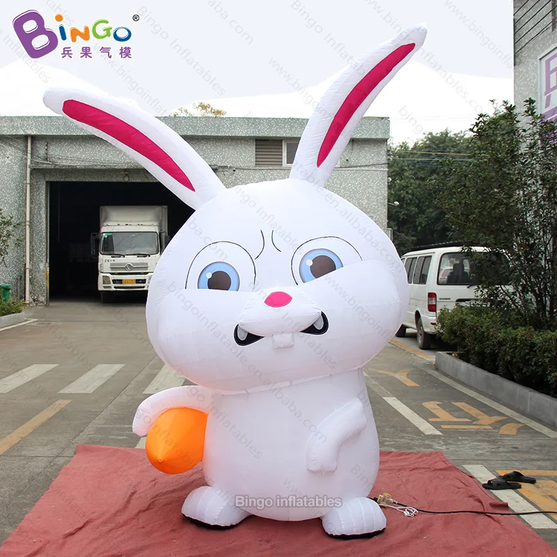 Event decoration 3mH inflatable rabbit for sale / 10 feet standing type cartoon rabbit balloon for display toys