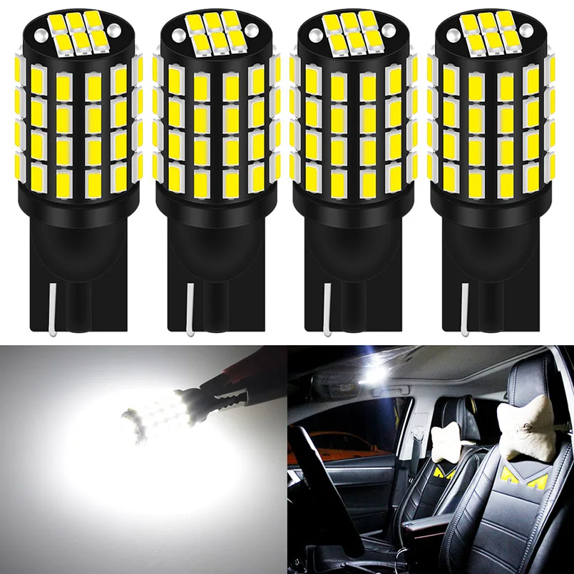 4x W5W T10 Canbus led bulb 168 194 Turn Signal License Plate Light white 6000K for Trunk Lamp Clearance Lights Reading Lamp 12V