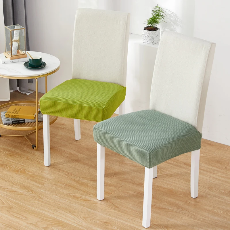 두꺼운 솔리드 탄성 시트 커버, 웨딩 식당 사무실 연회 의자 커버