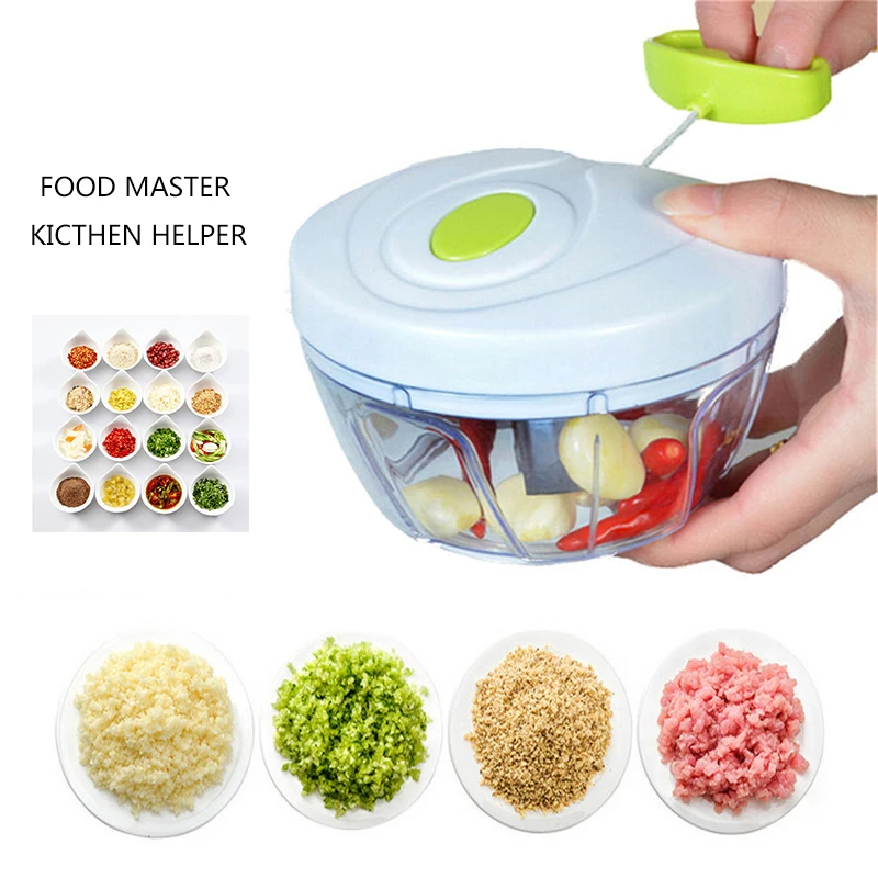 

500ML Powerful Manual Meat Grinder Hand-power Food Chopper Mincer Mixer Blender to Chop Meat Fruit Vegetable Nuts Shredders