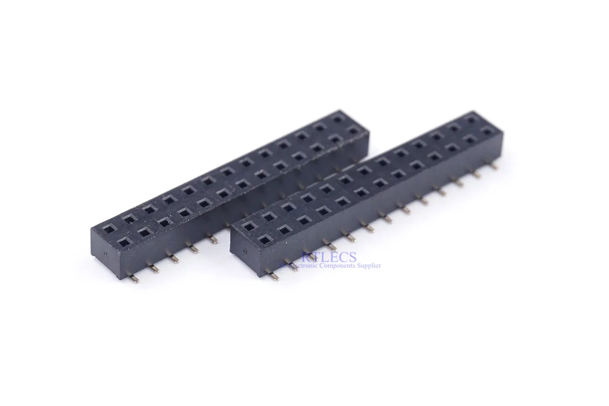 2.54MM PCB Female Header Dual Row SMD /SMT 2x13 26 Pos Insulator Height 5.0  MM Low Profile Straight Board