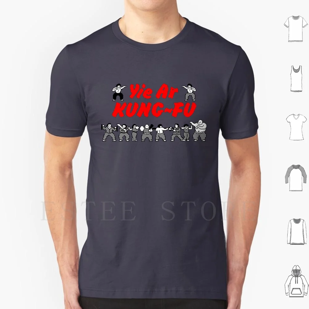 Yie Ar Kung-Fu T Shirt DIY Big Size 100% Cotton Zx Spectrum Retro Pixel Game Computer Video Yie Ar Kung Fu Martial Fight Compete