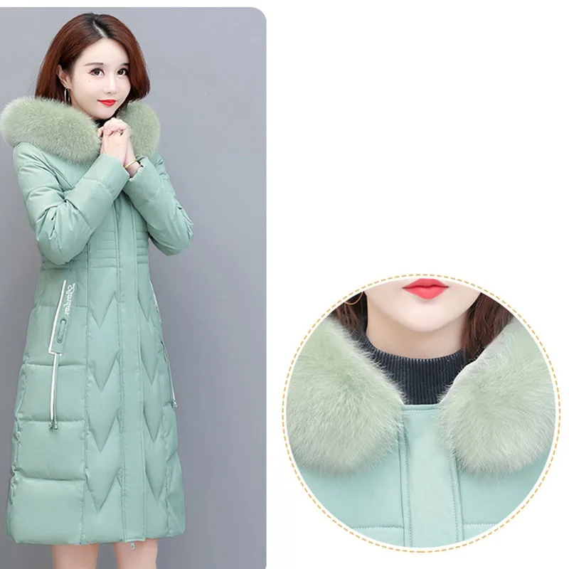 Goddess-abrigo de plumón de pato blanco para mujer, chaqueta gruesa y cálida con capucha, talla grande, 2024