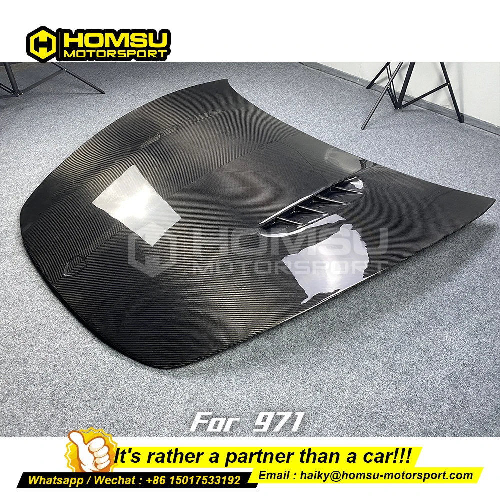 Carbon fiber front hood for porsch e 971 in carbon fiber front bumper hood and Carbon fiber auto tuning parts for porsch e 971