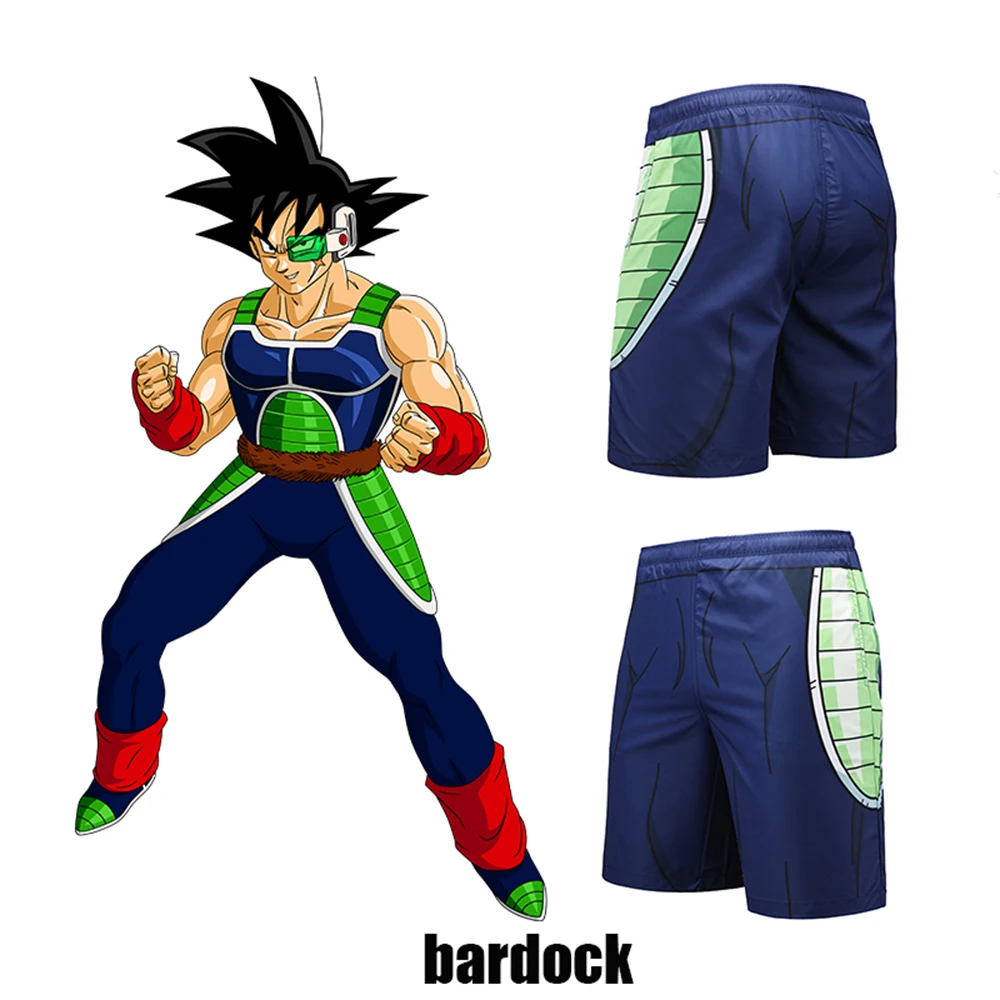 

Bardock shorts Fitness Quick Dry Pant Tight 3D shirt Cosplay Costume Hot Anime Cosplay for Halloween