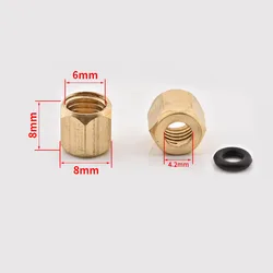 20PCS Small/Large Copper Nut O Ring Sscrew 3*2mm And 4*3mm For Epson XP600 TX800 UV Damper 1390 DX7 DX4 DX5 Ink Tube