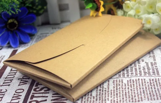 10pcs/lot new Vintage Kraft Paper DIY Multifunction Envelope Postcard bag Package box students diy tools packaging box wholesale