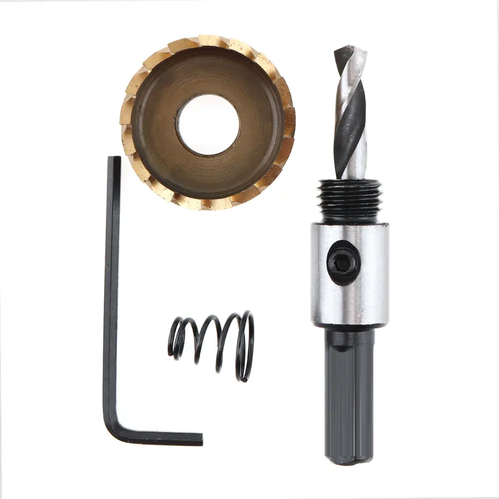 Thép Cao Cấp Gỗ Cắt Mũi Khoan HSS Khoan Lỗ Cắt Công Cụ Với 25Mm Cho Việc Cài Đặt Khóa Cửa Kim Loại drillingKnobs