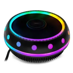 RGB Fans Universal Silent CPU Cooler LED Light Heatsink Cooling Fan for Desktop Computer