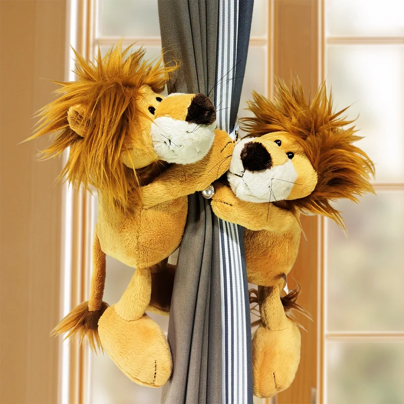 35cm Large Lion Curtain Buckle Strap Holder Tie Backs Children Room Decoration Accessories Holdback Curtain Strap Hook