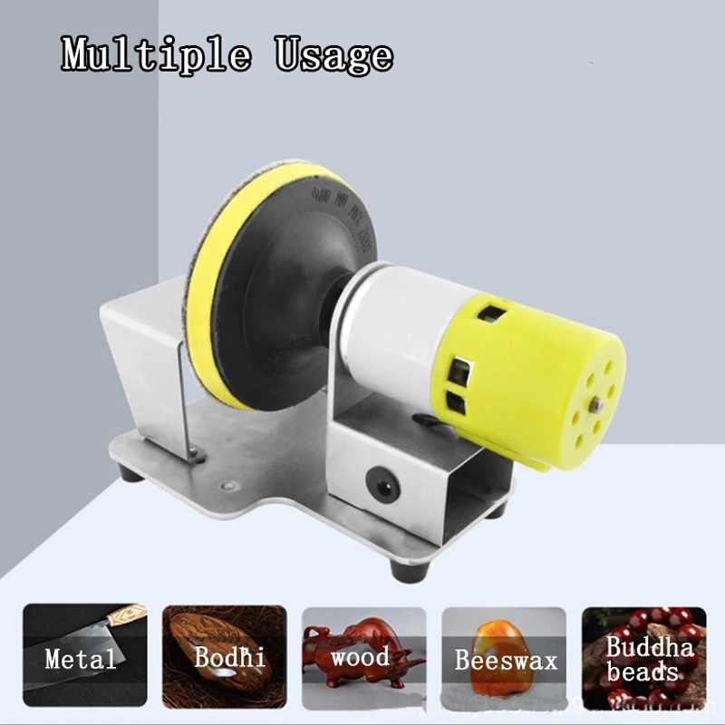 12V-24V Multifunctional Small Electric Sanding Disc Grinder Belt Machine DIY Polishing Grinder Tool Sharpener SandpaperMachine