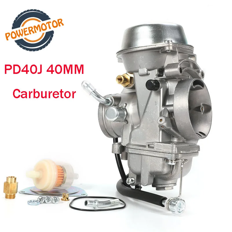 PD40J 40mm Vacuum Carburetor 40mm Carb for SPORTSMAN/SCRAMBLER/POLARIS/Xplorer/Worker 500 Universal 400-600cc Racing Motor UTV