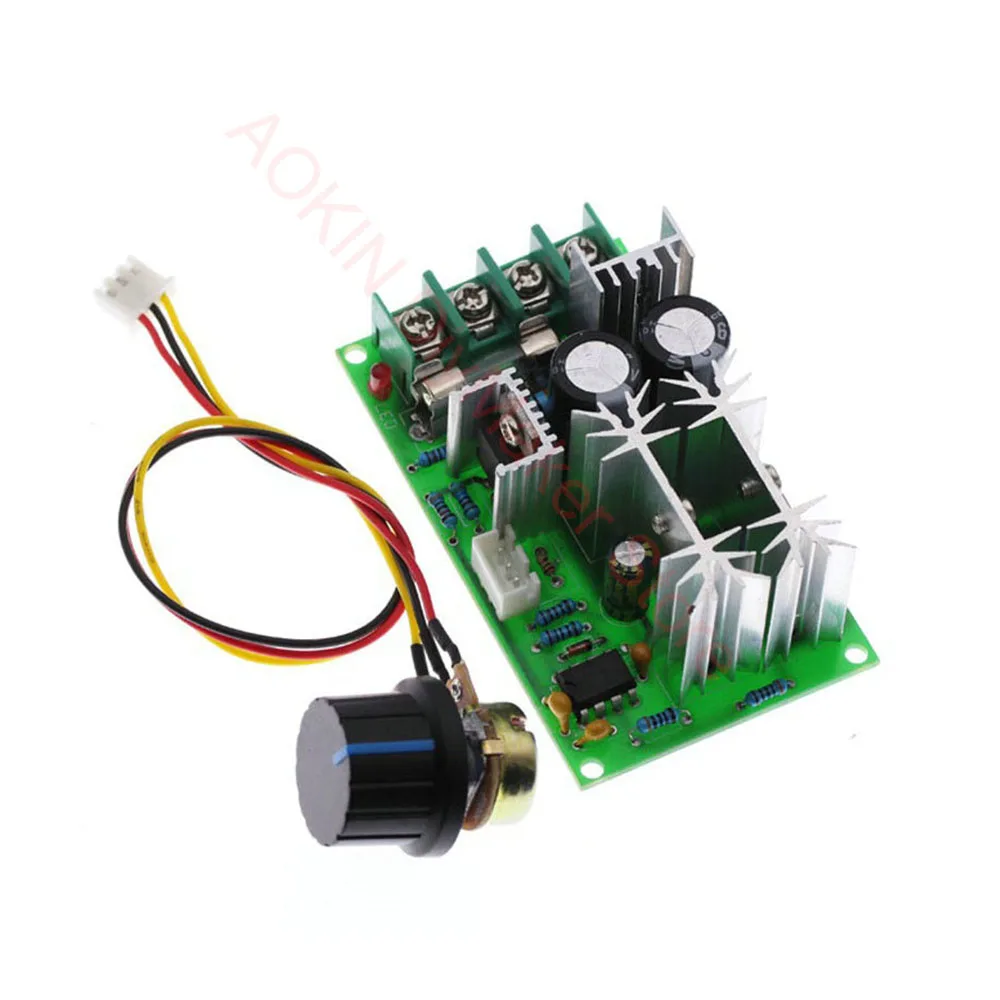 DC10-60V 12V 24V Motor Speed Control Regulator Pwm Motor Speed Controller Switch 20A Stroom Regulator High Power Drive module