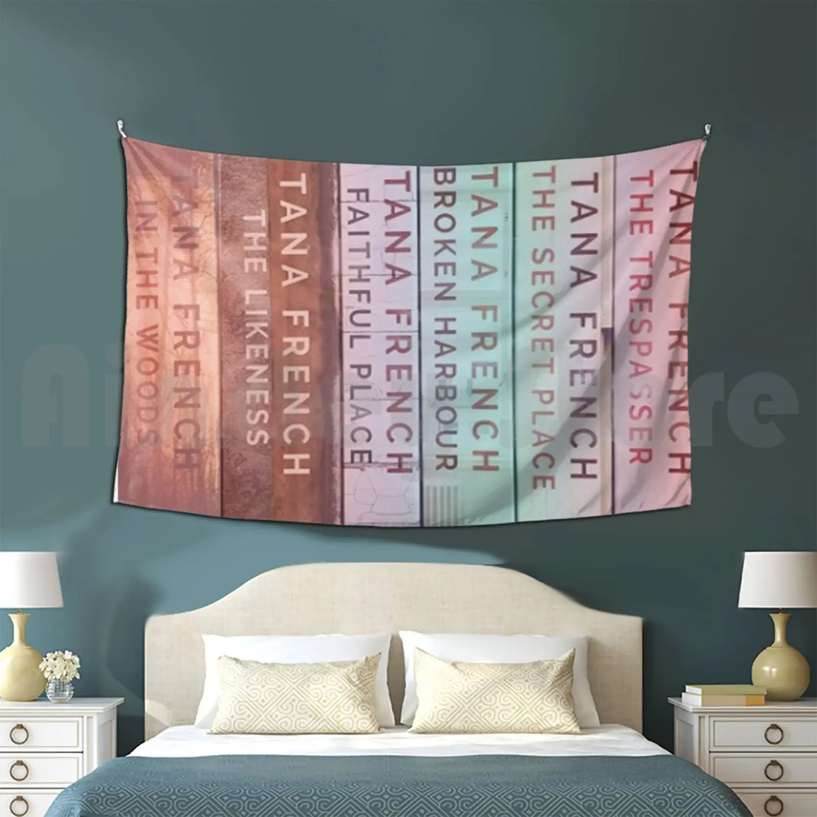 Tana French | Dublin Murder Squad Book Series Mug Rainbow Tapestry Living Room Bedroom Tana French Crime Fiction