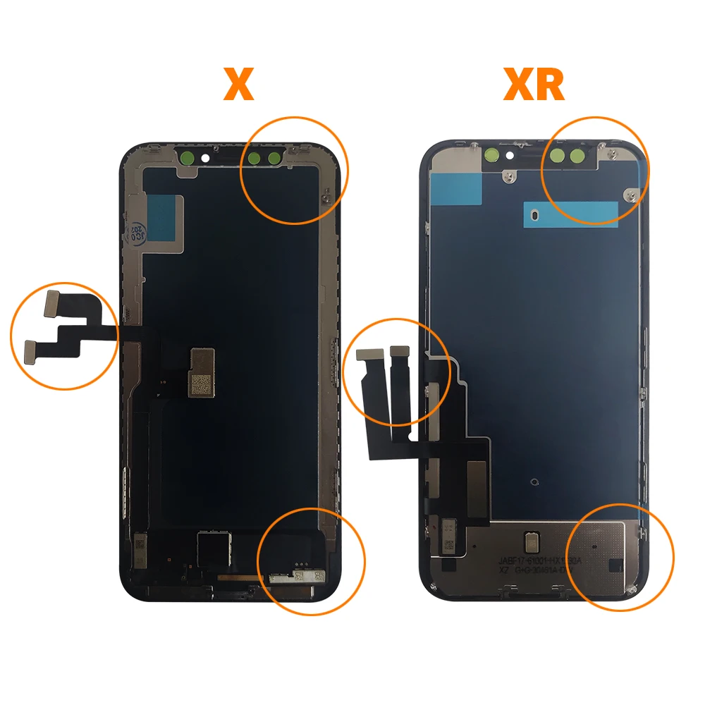 For iPhone X XR XS XS Max Super Incell AMOLED LCD  Display Screen 3D Touch Screen Tested Good Repair Parts For Iphone With Tool