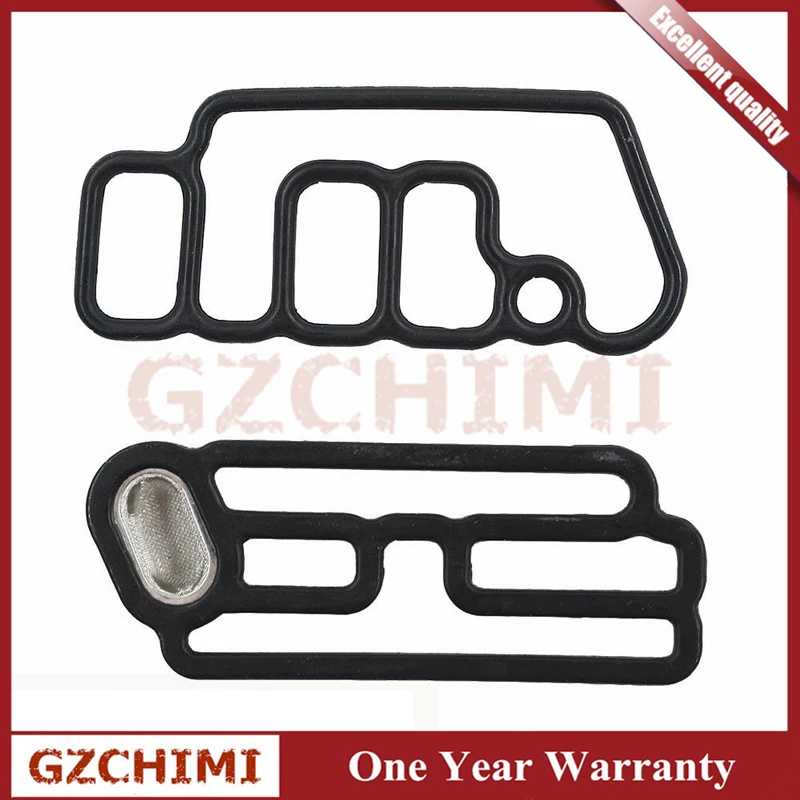 2pcs VTEC Gasket For Honda 15815R70A01 15845R70A01 Solenoid VTEC Gaskets Set Cylinder Head Black New Sale Durable