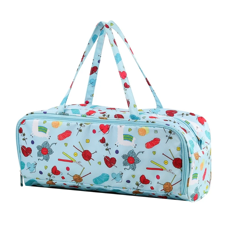 Fai da te borsa per maglieria filato organizzatore di stoccaggio casa giornaliera Tote Oragnizer cestino all'uncinetto per matassa ferri da maglia Dropshipping