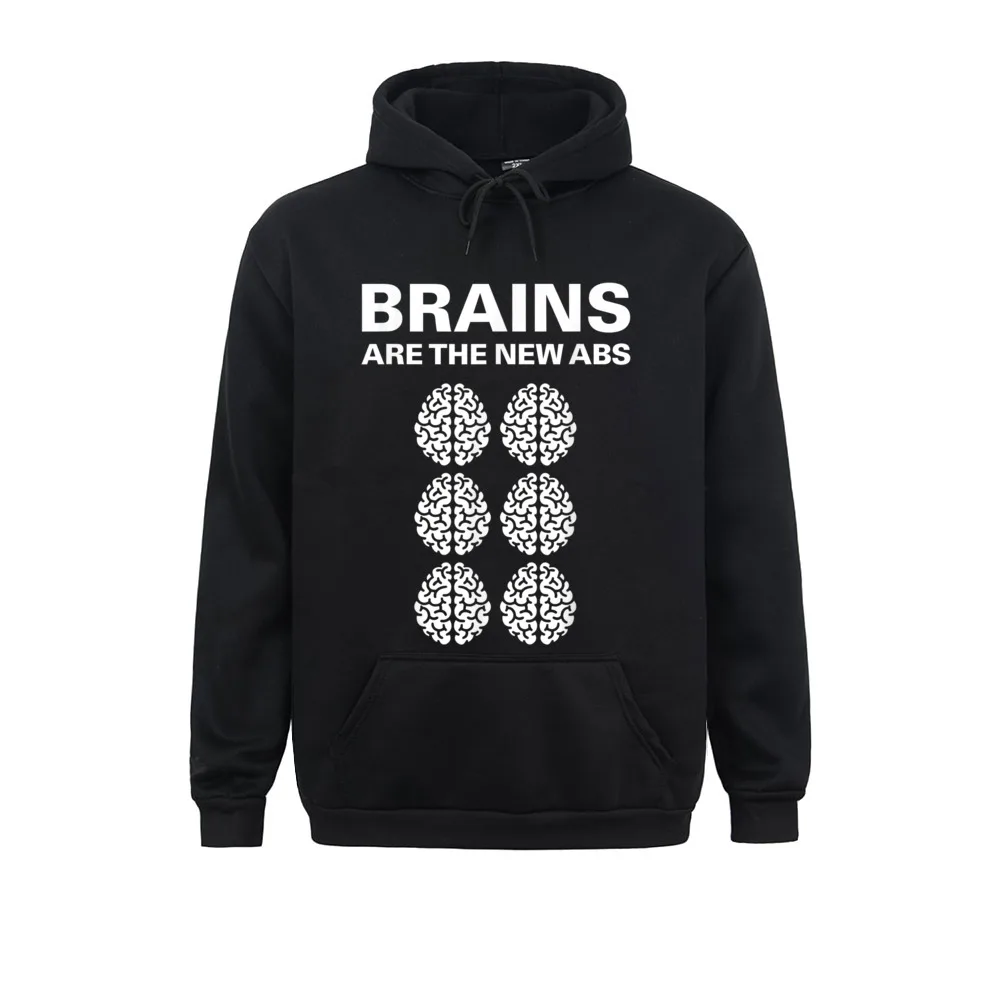 Slim Fit Long Sleeve Men Hoodies Autumn New Arrival Clothes Male Sweatshirts Funny Science Neuroscience Brains Abs Teacher Gift