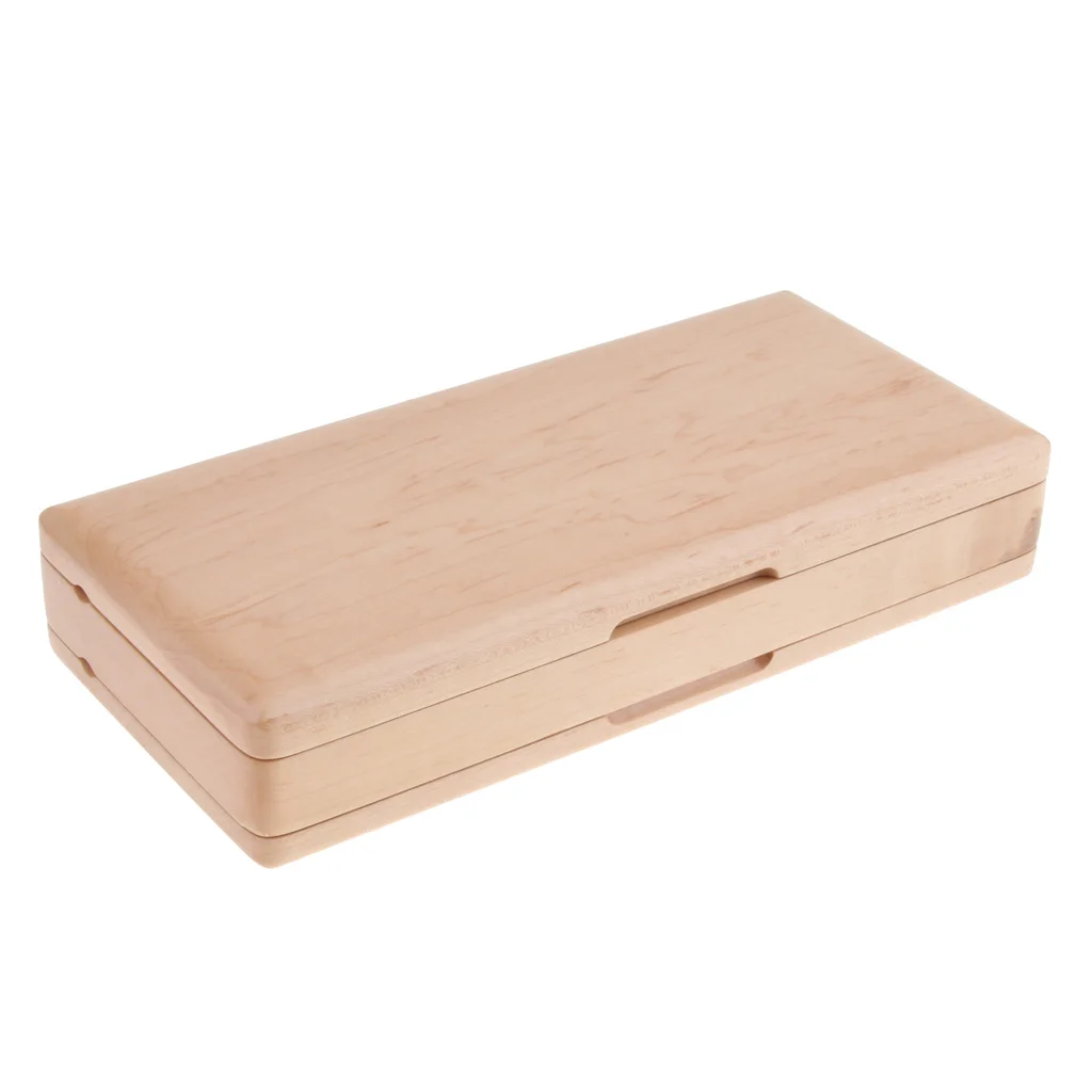 Natural Wooden Bassoon Reed Box Case For 22 Reed Protect Against Moisture