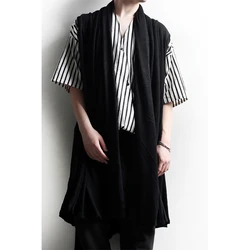 Spring and summer super long sleeveless cardigan cardigan jacket personality non-mainstream wild wizard robe cloak dark cape