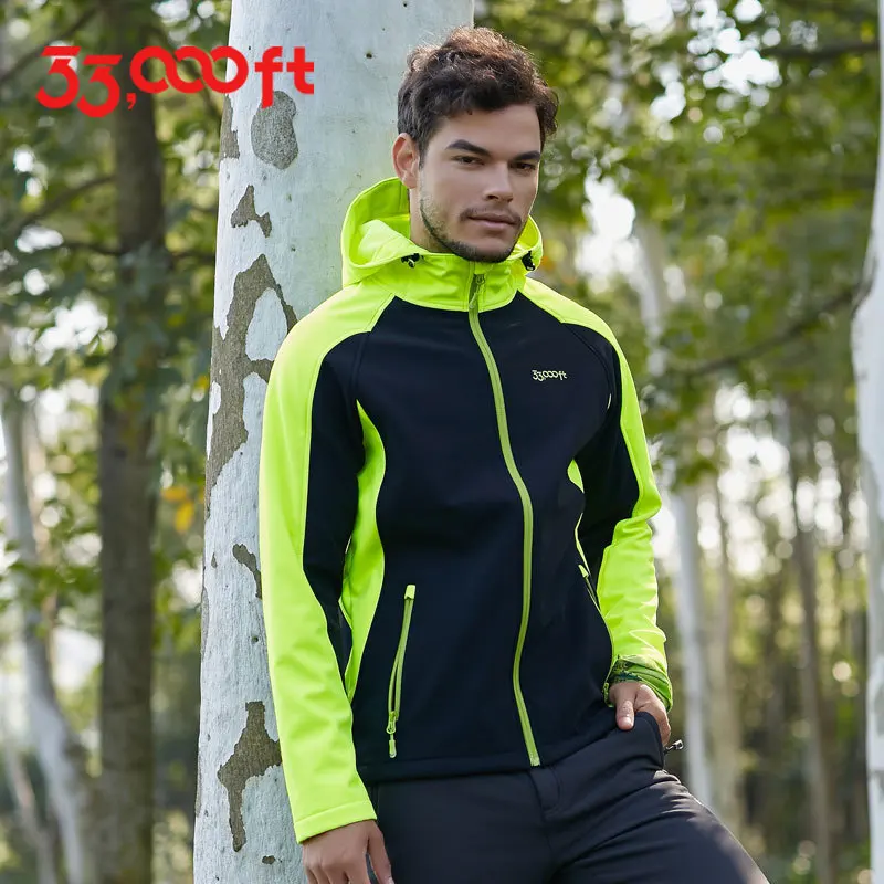 Outdoors Male Waterproof Windproof Keep Warm Jackets Hiking Camping Travel Fishing Mountaineering Training Soft Shell Clothes