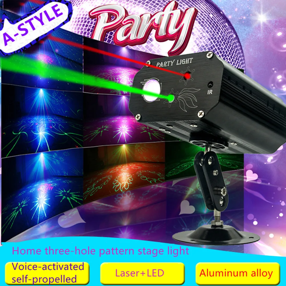 

Full Color LED Laser Light Mini Red, Green And Blue Laser Stage Light Remote Control Laser Light KTV Bar Projection Atmosphere L