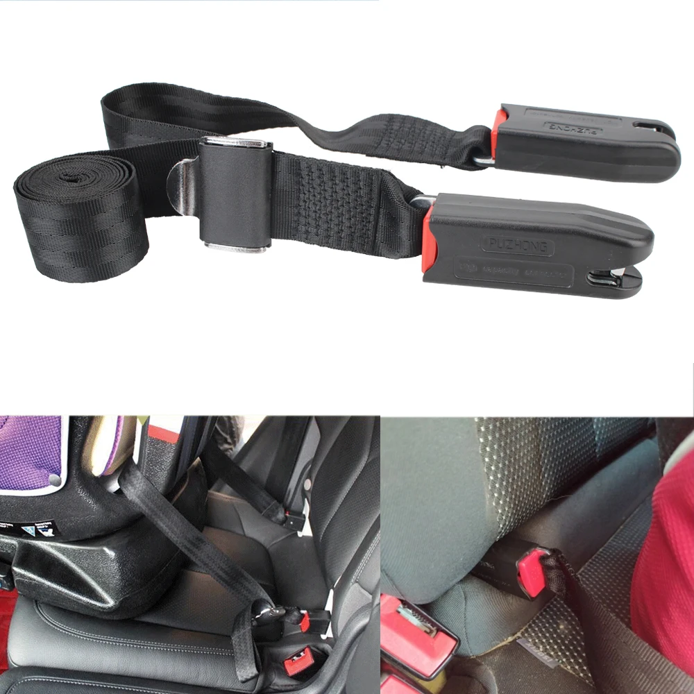 

Fixing Band Isofix/Latch Interface Connection Strap 2-point Strap Car Child Safety Seat Belt Adjustable Seat Belt Extender
