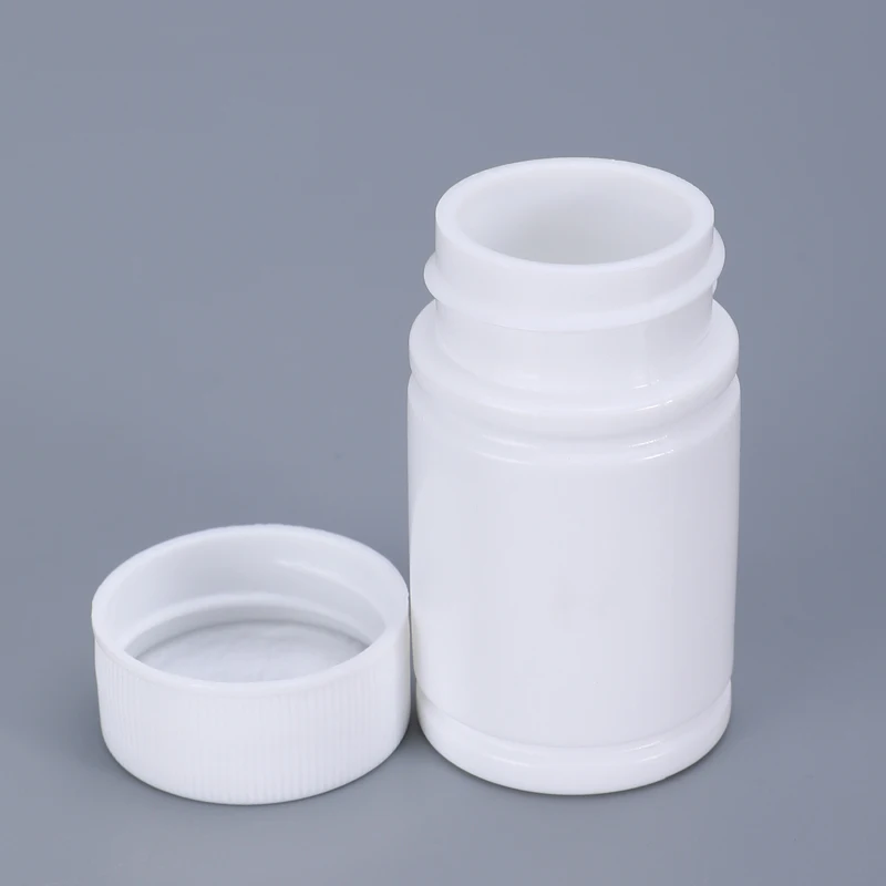 100Pcs 20ML Small Round Bottle With Screw Cap Medicine Pill Capsule Tablet Storage Container Vitamin Refillable Bottles