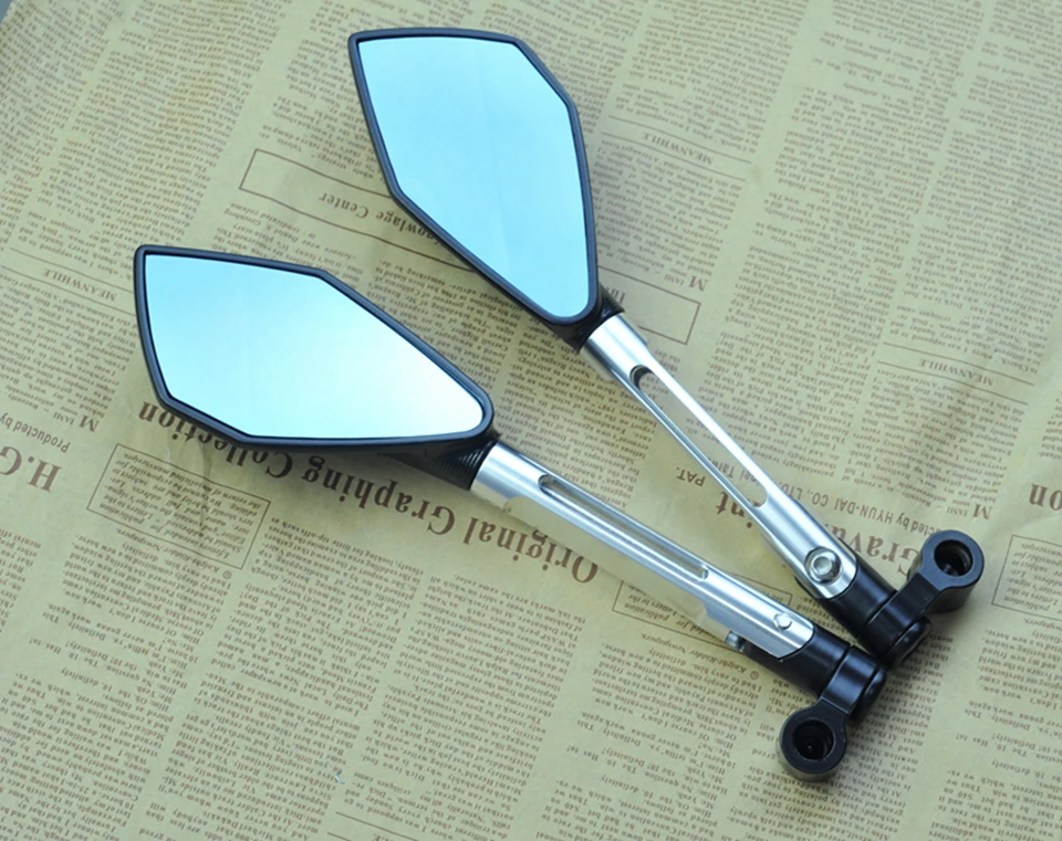 CNC ALUMINUM custom motorcycle rearview Side mirrors 8mm 10mm For KAWASAKI z750 NINJA250 HONDA R1 R6 FZ6 SUZUKI YAMAHA