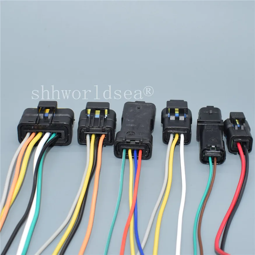 1PCS 2 3 4 5 6 Pin female automotive waterproof wire harness connector Electrical Plug for Peugeot Renault Citroen