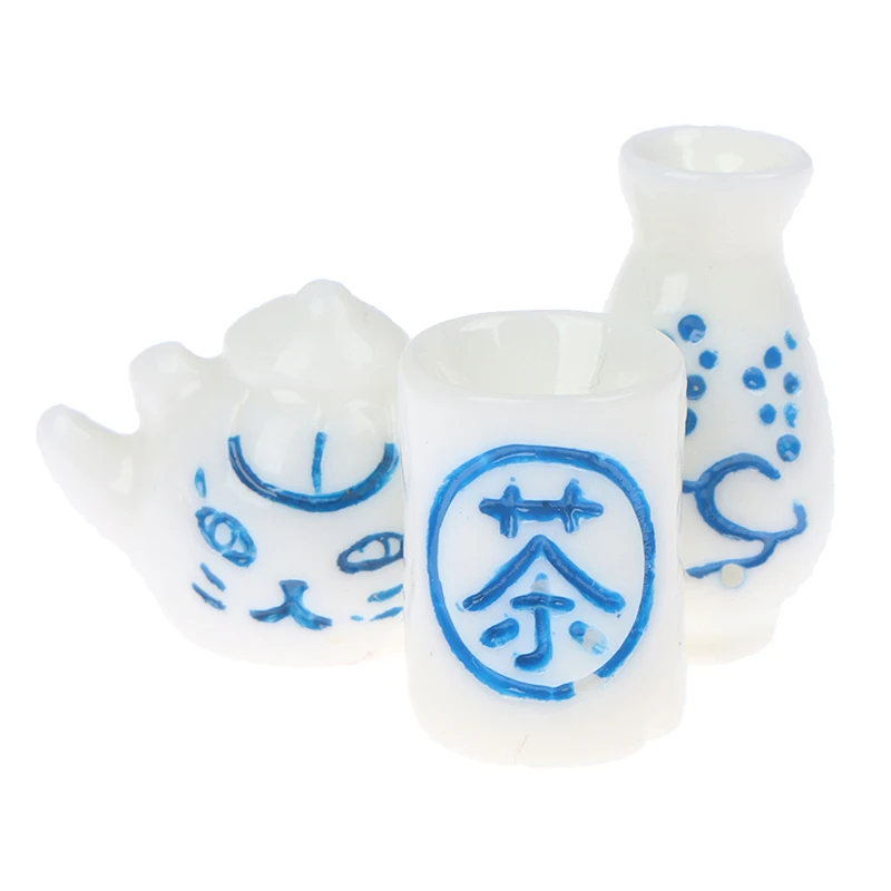 2/3/6 Chiếc 1:12 Nhà Búp Bê Mini Chén Trà Ấm Trà Bình Trà Bộ Phụ Kiện Nhà Bếp
