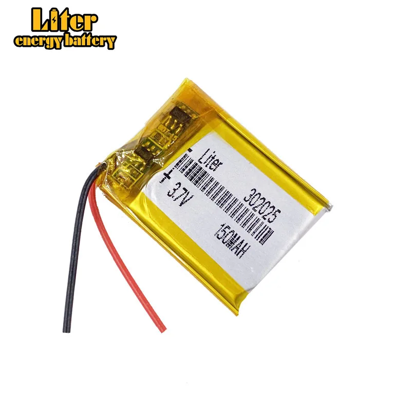 bluetooth li-ion battery 3.7v 150mah 302025  MP4 MP3 3.7V lithium polymer li po rechargeable battery