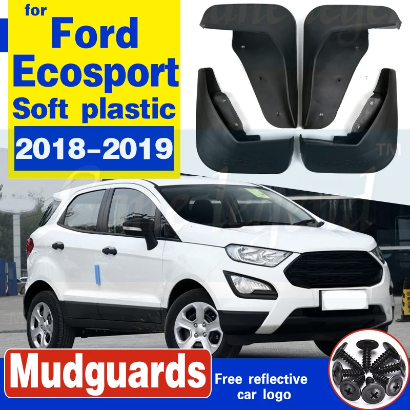 

Car Front Rear Mud Flaps for Ford Ecosport 2018 2019 Fender Flares Mud Splash Guards Mudguard Mudflaps Accessories