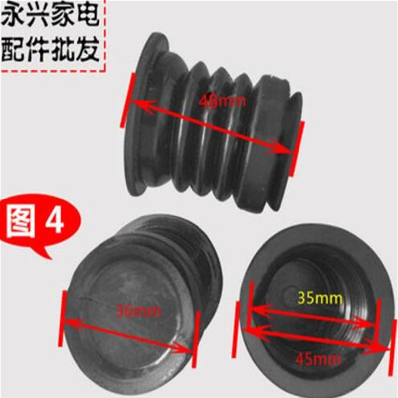 

6PCS washing machine drain valve end cap rubber seal