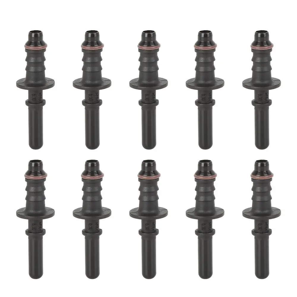 X Autohaux 6.3mm ID6 Car Fuel Line Hose Pipe Quick Release Male Connect Connector 6mm Universal Straight Quick Release Connector