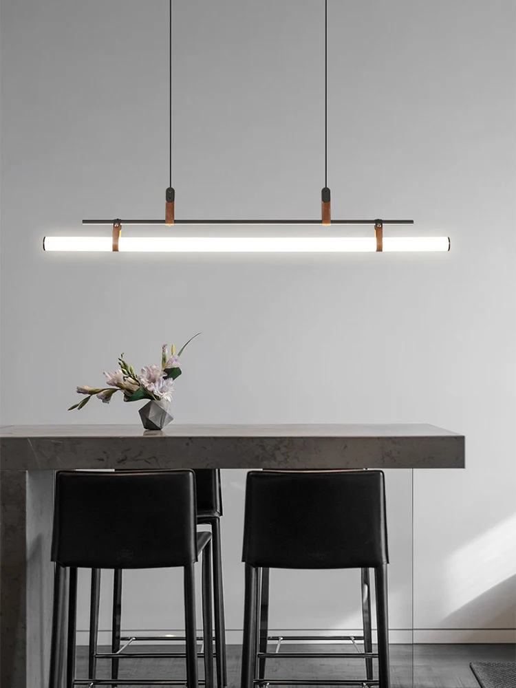 Modern LED Pendant Lamp For Dinning Room Nordic Liner Pendant Lighting For Office/restaurant  Long Type Hanging Lights Fixture