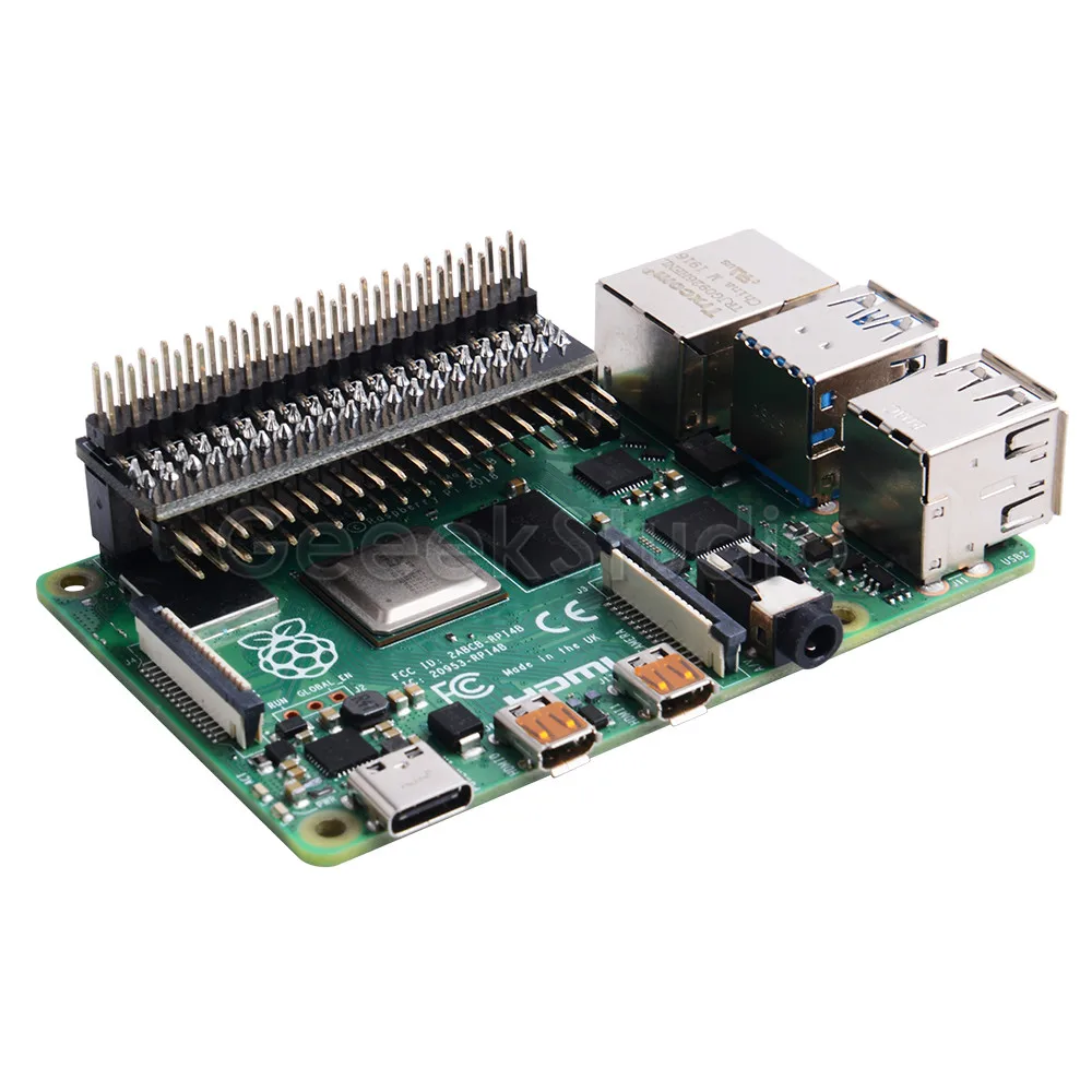GPIO Edge Extension RPI 4 Model B Dev Board GPIO Header for Raspberry Pi 5/4B / 3B+ / 3B / Zero W /  Zero