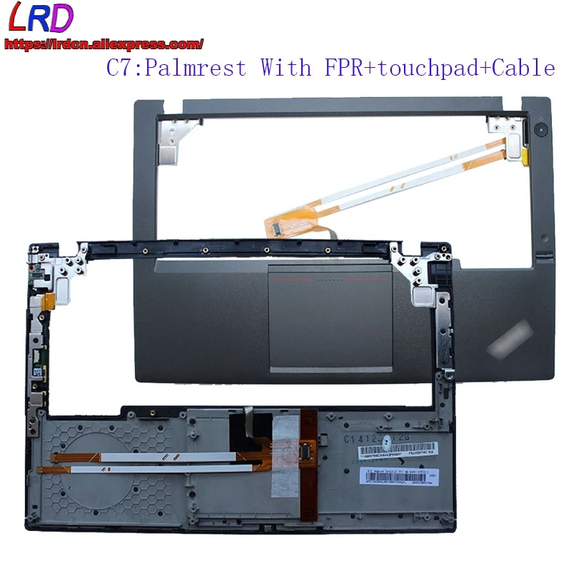 LCD Rear Cover Screen Front Frame Bezel Palmrest Upper Case Base Bottom Lower and Hinge for Lenovo Thinkpad X240 X250 Laptop