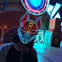 LED Animal Mask with Glowing Fox and Bunny #6