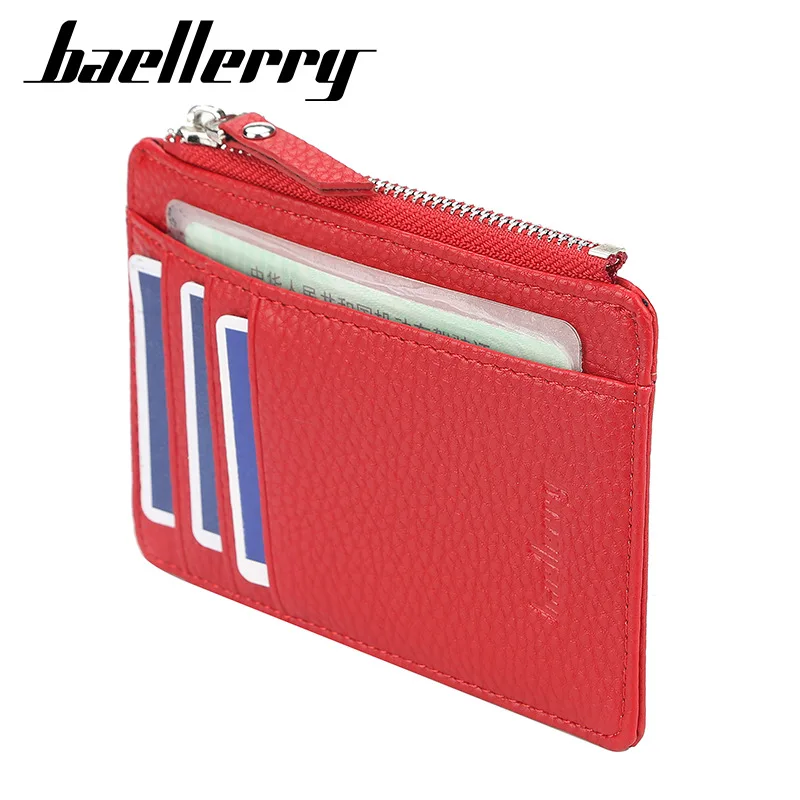 2024 New Mini Women Wallets Card Wallets Name Engraving Zipper PU Leather Top Quality Fashion Female Purse Card Holder Wallet