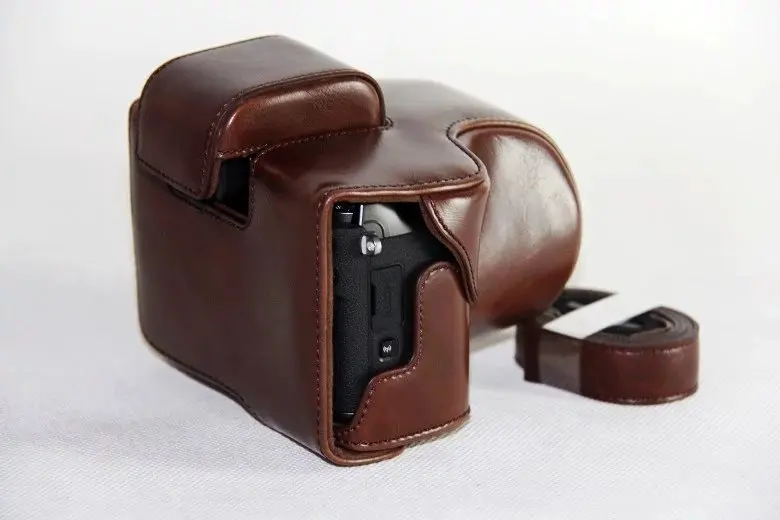 Новая сумка для камеры из искусственной кожи чехол для Canon EOS M5 M50 EOS M50 II M50 Mark II камера сумка чехол с ремешком